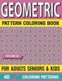 Geometric Pattern Coloring Book  For Adults  Seniors And Kids - Preview