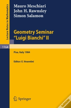 Capa do artigo Geometry Seminar &Quote;Luigi Bianchi&Quote; Ii - 1984