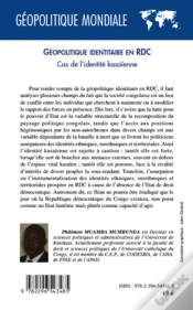 Capa do artigo Géopolitique Identitaire En Rdc ; Cas De L