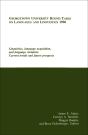 Georgetown University Round Table On Languages And Linguistics (Gurt) 1996: Linguistics, Language Acquisition, And Language Variation - Preview
