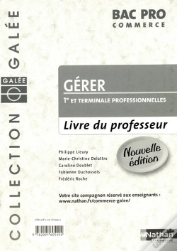 Capa do artigo Gerer Bac Pro Commerce Galee Livre Du Professeur 2008