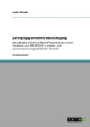 Geringfagig Entlohnte Beschaã‚Â¤Ftigung