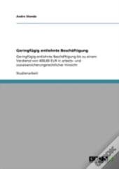 Geringfagig Entlohnte Beschaã‚Â¤Ftigung