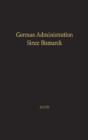 German Administration Since Bismarck - Preview