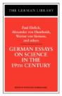 German Essays On Sciencein The Nineteenth Century - Preview