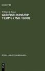 German Kinship Terms (750-1500) - Preview