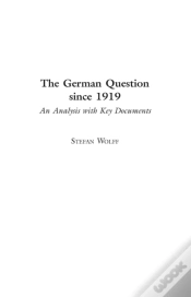 Capa do artigo German Question Since 1919