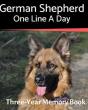German Shepherd - One Line A Day: A Thre - Preview