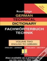 German Technical Dictionary (Volume 2)