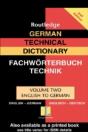 German Technical Dictionary (Volume 2) - Preview