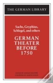 Capa do artigo German Theatre Before 1750
