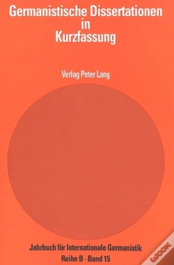 Capa do artigo Germanistische Dissertationen In Kurzfassung