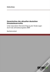 Gesamtschau Des Aktuellen Deutschen Umsatzsteuerrechts