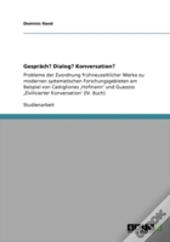 Gesprach? Dialog? Konversation?