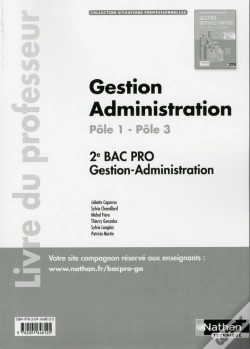 Capa do artigo Gestion Administration - Pole 1/Pole 3 - 2e Bac Pro (Situations Professionnelles) Professeur - 2017