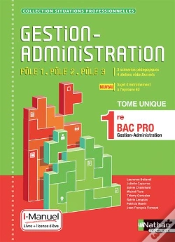 Capa do artigo Gestion Administration Poles 1/2/3 - 1e Bac Pro (Situations Professionnelles) Livre + Licence Eleve