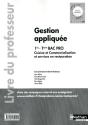 Gestion Appliquee 1ere/Terminale Bac Pro Cuisine Etcsr Professeur 2012 - Preview