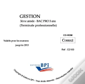 Capa do artigo Gestion ; Bac Pro Restauration ; 3e Année ; Corrigé