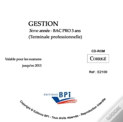 Capa do artigo Gestion ; Bac Pro Restauration ; 3e Année ; Corrigé