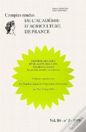 Capa do artigo Gestion Des Sols Et Qualite Des Eaux Situation