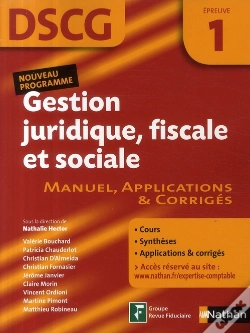Capa do artigo Gestion Juridique, Fiscale Et Sociale ; Dscg ; Épreuve 1 ; Manuel, Applications & Corrigés (Édition 2009)