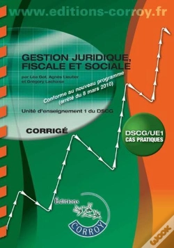 Capa do artigo Gestion Juridique, Fiscale, Sociale - Corrige