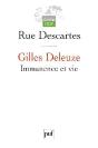 Gilles Deleuze ; Immanence Et Vie - Preview