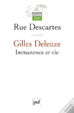 Capa do artigo Gilles Deleuze ; Immanence Et Vie