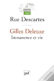 Capa do artigo Gilles Deleuze ; Immanence Et Vie
