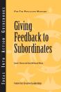 Giving Feedback To Subordinates - Preview