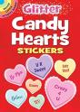 Glitter Candy Hearts Stickers - Preview
