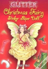 Glitter Christmas Fairy Sticker Paper Doll