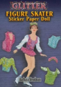 Glitter Figure Skater Sticker Paper Doll - Preview