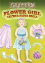 Glitter Flower Girl Sticker Paper Doll - Preview
