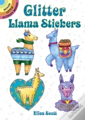 Glitter Llama Stickers