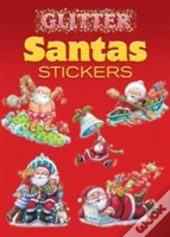 Glitter Santas Stickers