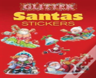 Glitter Santas Stickers