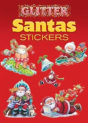 Glitter Santas Stickers - Preview