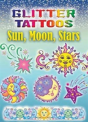 Glitter Tattoos Sun, Moon, Stars - Preview