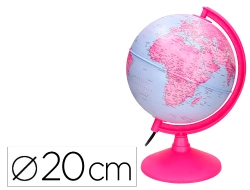 Capa do artigo Globo liderpapel com luz fisico e politico diametro 20 cm cor rosa