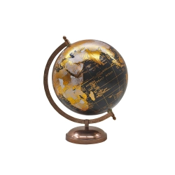 Capa do artigo Globo Terrestre 20Cm I-Total Preto/Cobre Cm3313I
