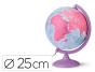 Globo terrestre nova rico com luz base e meridiano cor roxo diametro 25 cm - Preview