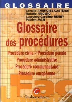 Capa do artigo Glossaire Des Procédures