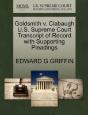 Goldsmith V. Clabaugh U.S. Supreme Court Transcript Of Record With Supporting Pleadings - Preview