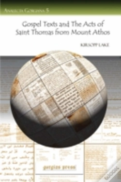 Capa do artigo Gospel Texts And The Acts Of Saint Thomas From Mount Athos