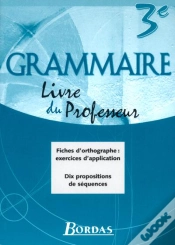 Capa do artigo Grammaire Bordas 3eme Guide Du Professeur 2003