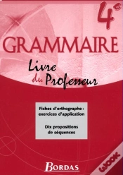 Capa do artigo Grammaire Bordas 4eme Guide Du Professeur 2002