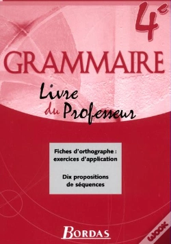 Capa do artigo Grammaire Bordas 4eme Guide Du Professeur 2002