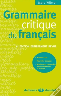 Capa do artigo Grammaire Critique Du Français