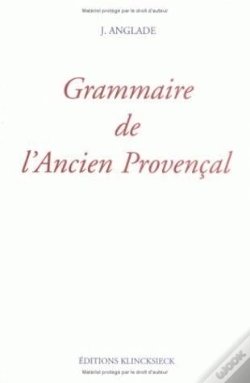 Capa do artigo Grammaire De L'Ancien Provençal